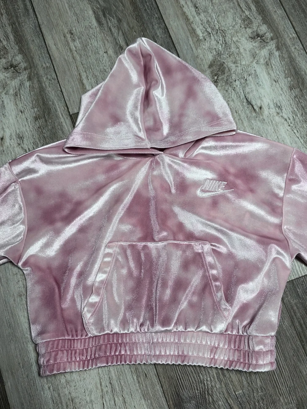 Nike Toddler Girls' 2-Piece Pink Smoke Velour Tracksuit Sz 24months